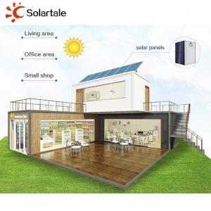 منزل ذكي صغير مع نظام الطاقة الشمسية خارج الشبكة